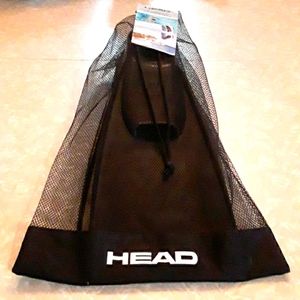New HEAD Rubber Fins/ Flippers for Swim Snorkeling in black